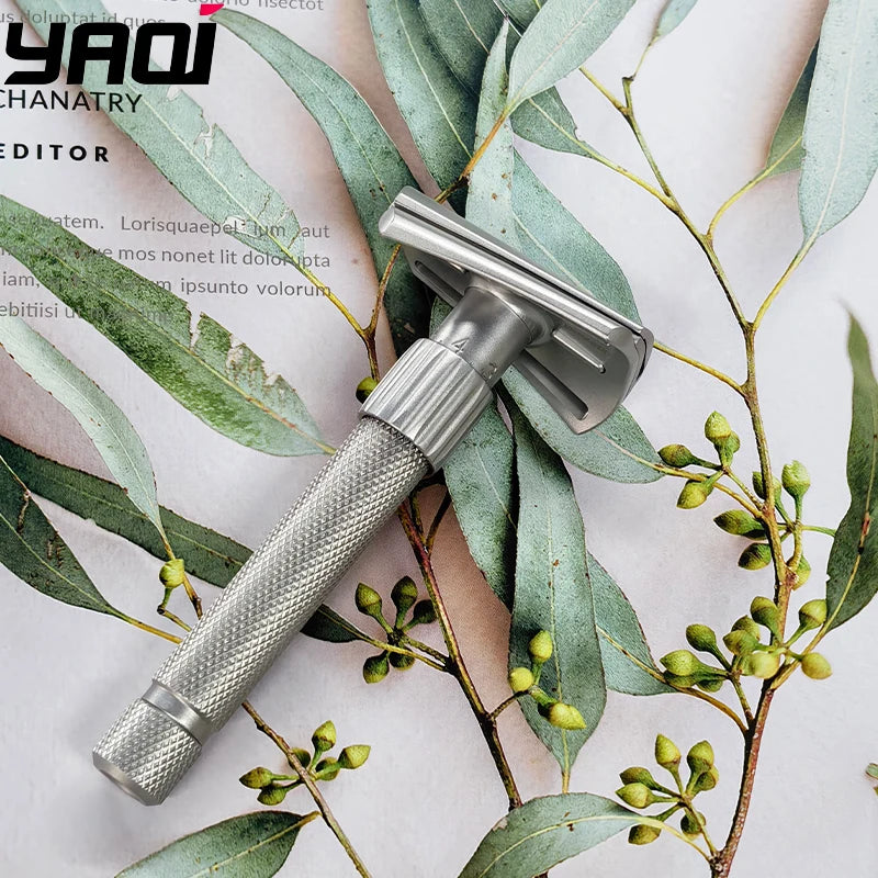 2026 Yaqi New Arrival！Matte Torqx Stainless Steel Slant Adjustable Safety Razor - Classic Shaving Tool for Precision Grooming Peaceful Pleasures Health and Wellness