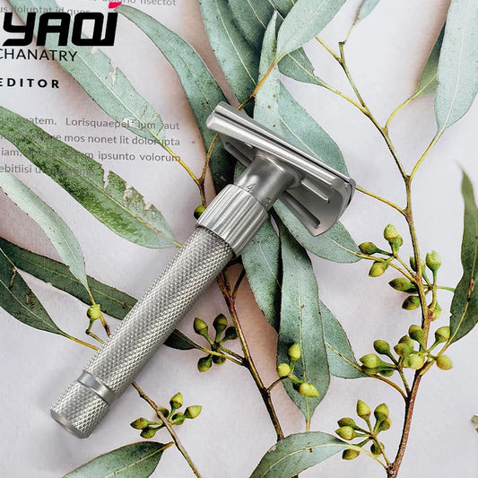 2026 Yaqi New Arrival！Matte Torqx Stainless Steel Slant Adjustable Safety Razor - Classic Shaving Tool for Precision Grooming Peaceful Pleasures Health and Wellness