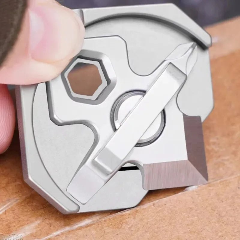 Titanium Alloy EDC Mini Multi-Tool | Keychain Screwdriver & Wrench