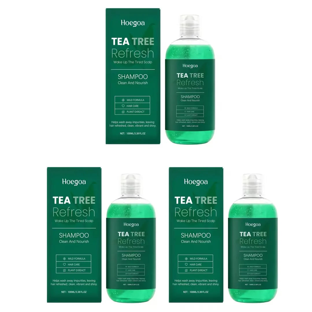 HOEGOA Tea Tree Oil Shampoo – Deep Clean & Anti-Dandruff 100ml