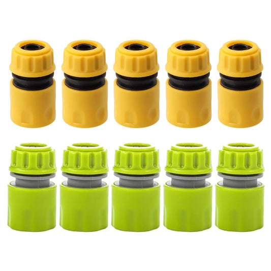10PCS Garden 1/2 inch 16mm Connectors Extend Repair Fitting Watering Tool Gardening Tap Water Pipe Quick Connect Adapter Hose Peaceful Pleasures Health and Wellness