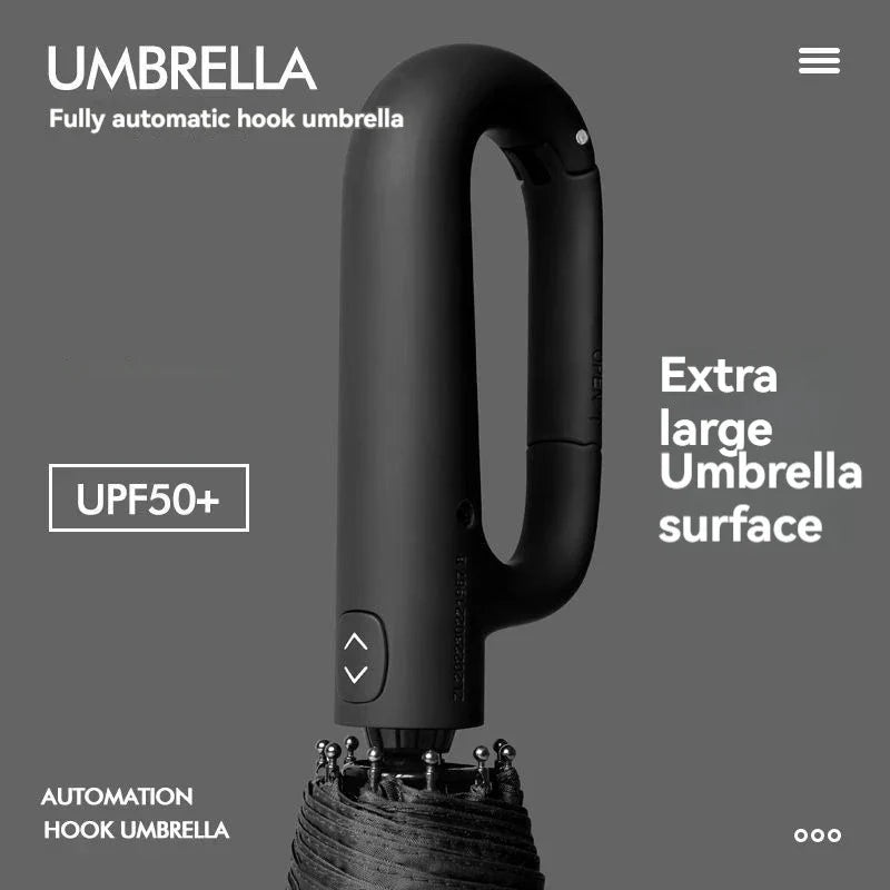 Oversized Windproof UV-Resistant Folding Umbrella | Auto Open