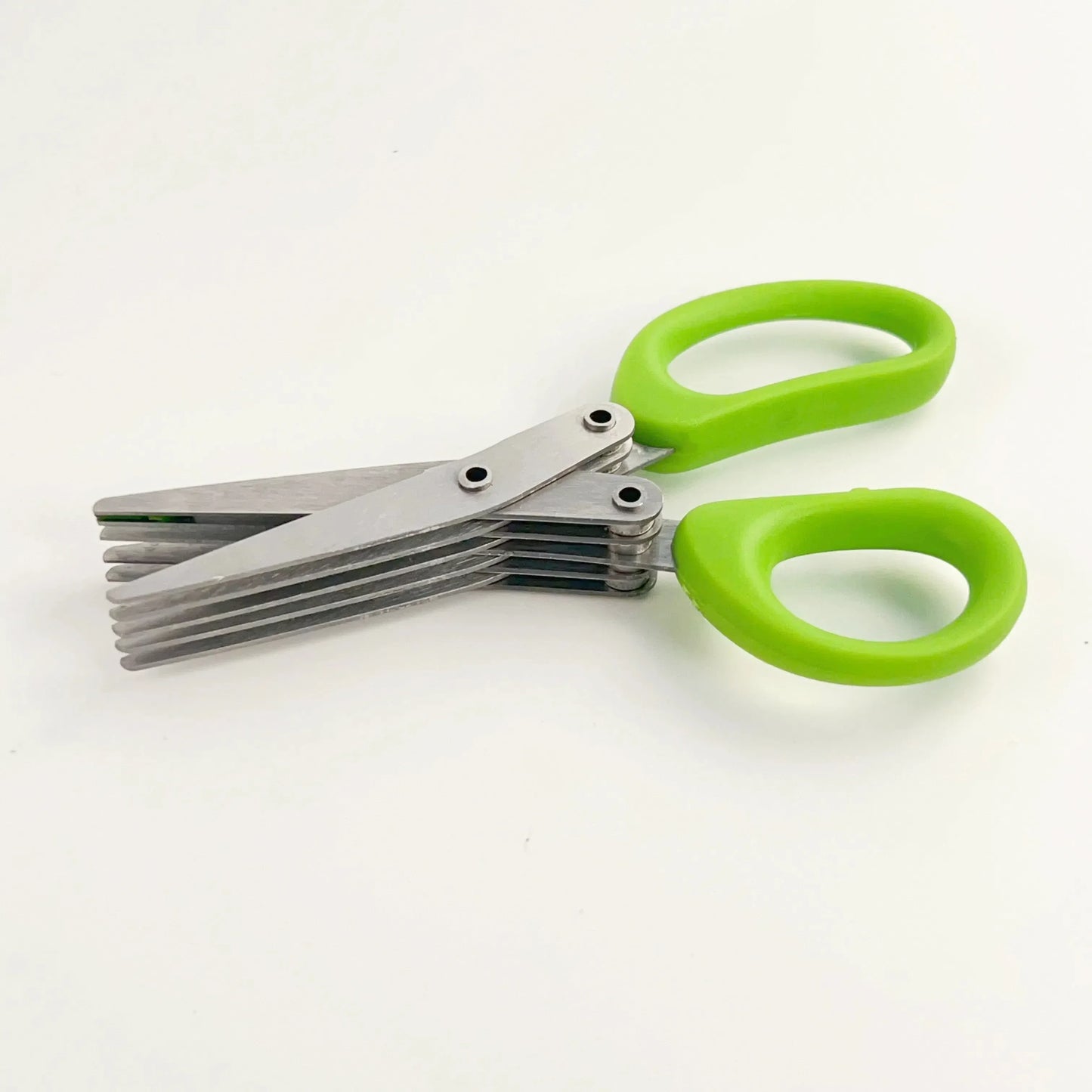 3-Layer Stainless Steel Herb Scissors | Multi-Blade Cutter