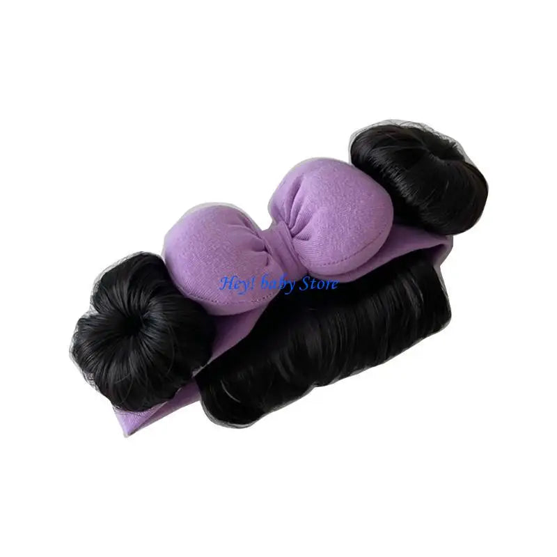 Baby Girl Bowknot Bun Headband | Cute Hair Accessory 0–2 Yrs