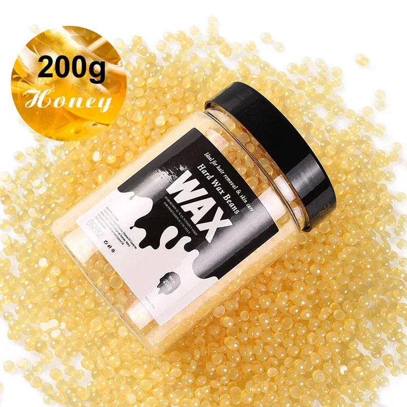 2026 Hot Sale！200g Canning Hard Wax Beans For Men And Women Body Hair Removal Depilatory Wax For Wax Heater Kit Peaceful Pleasures Health and Wellness 037-200g-Honey