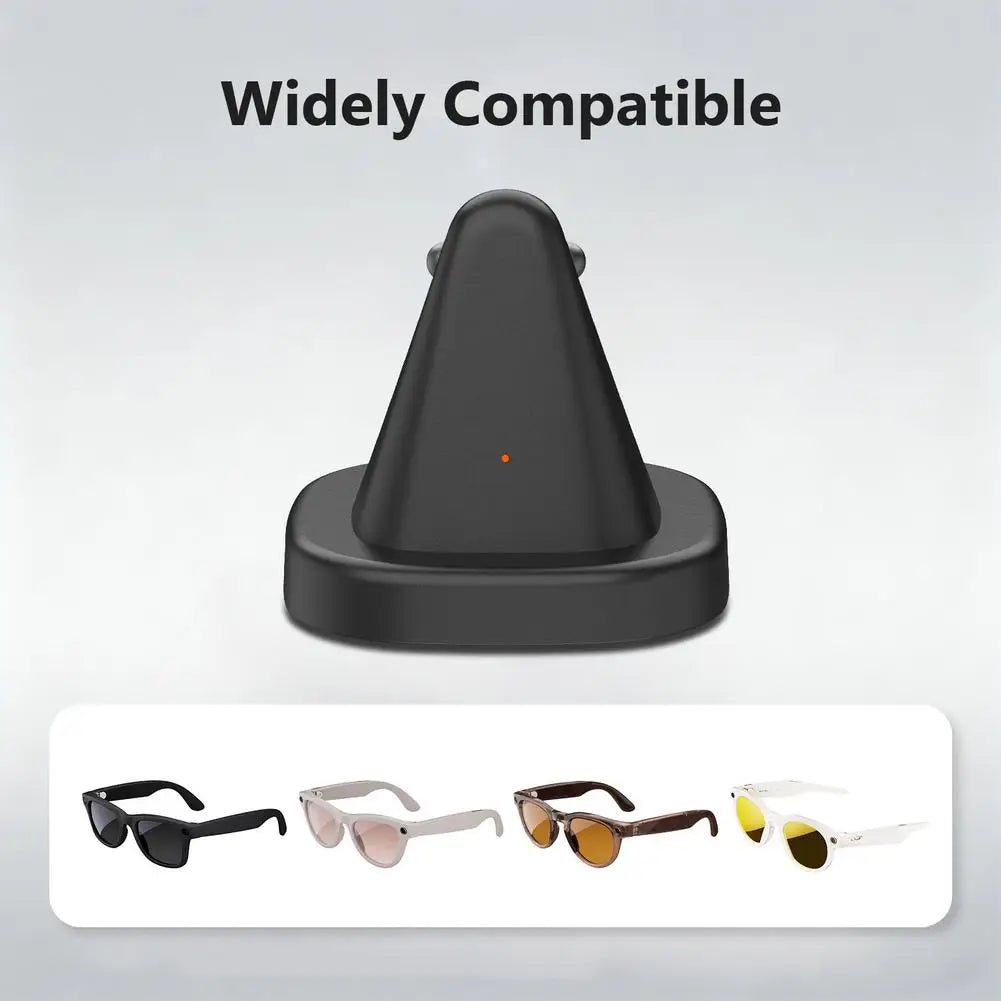 For Ray Ban Meta Charging Dock, Safe Charging Chip, Smart AI Glasses Base, Fast Charging Mini Non-slip Portable Charging Dock Peaceful Pleasures Health and Wellness