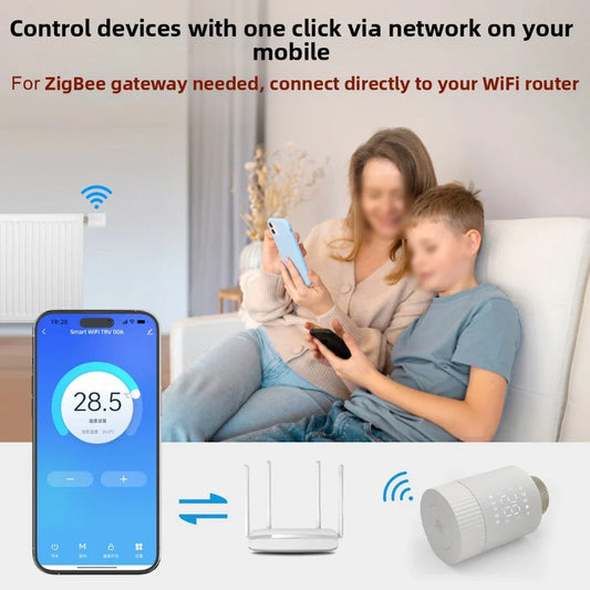 Smart Thermostat – Voice Control, WiFi, M30x1.5mm Smart Thermostat Oasis Select