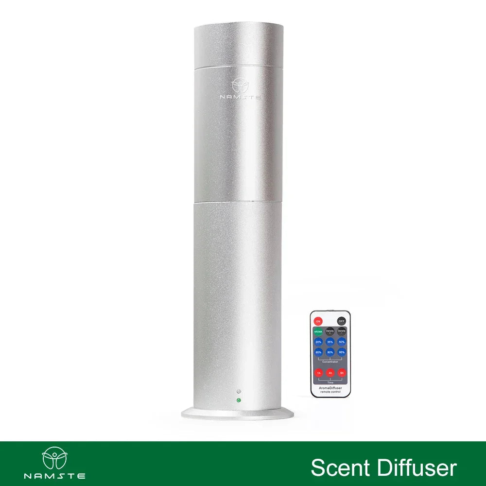NAMSTE Metal Luxury Essential Oil Diffuser – 200m³ Aroma Oasis Peaceful Pleasures Health and Wellness United States Silver US