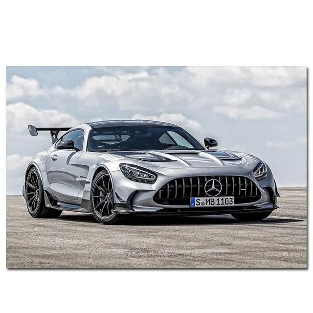 Supercar Canvas Wall Art | Sport Car Poster for Living Room Canvas Wall Art Peaceful Pleasures Health and Wellness