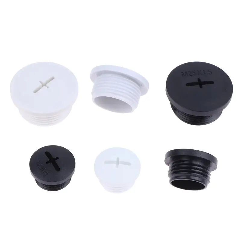 New 10Pcs Cross Shaped Plastic Plugs Nylon Waterproof Quality Threaded Hole Plugs M16X1.5 M18X1.5 M20X1.5 M22X1.5 M25X1.5 Peaceful Pleasures Health and Wellness