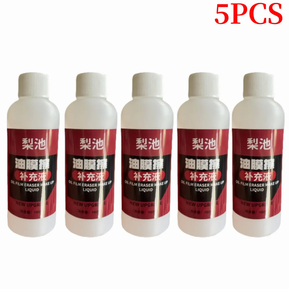 120ml Car Glass Oil Film Remover Glass Polishing Compound Windshield Cleaner Car Glass Polishing Clear Window Auto Detailing Peaceful Pleasures Health and Wellness 3PCS Oil Refill