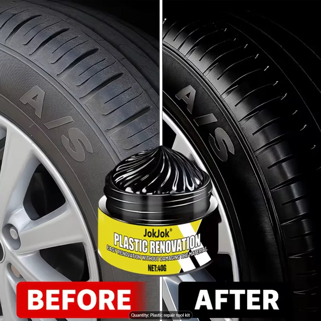 Plastic Refurbishing Paste – Tyres, Bumpers & Dashboard
