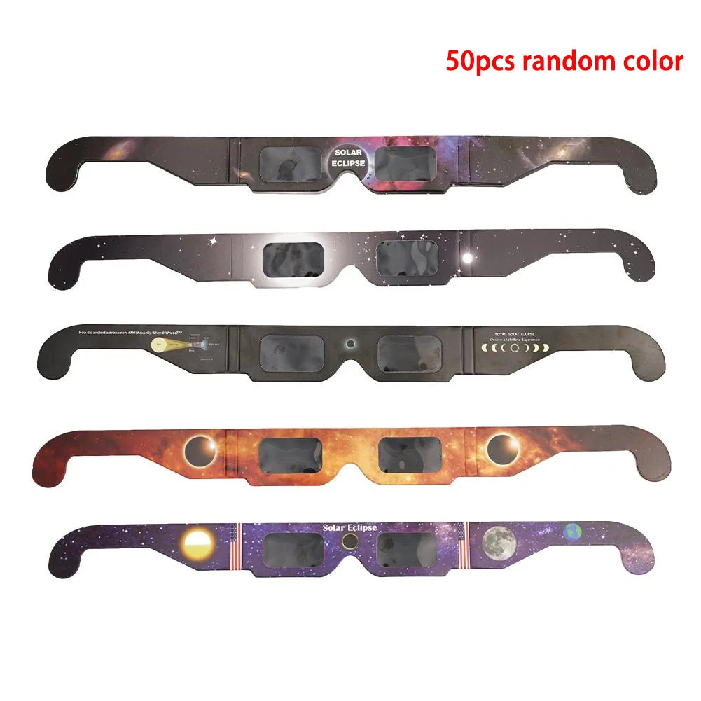 Solar Eclipse Glasses CE & ISO Certified | 1, 10 or 50 Pack