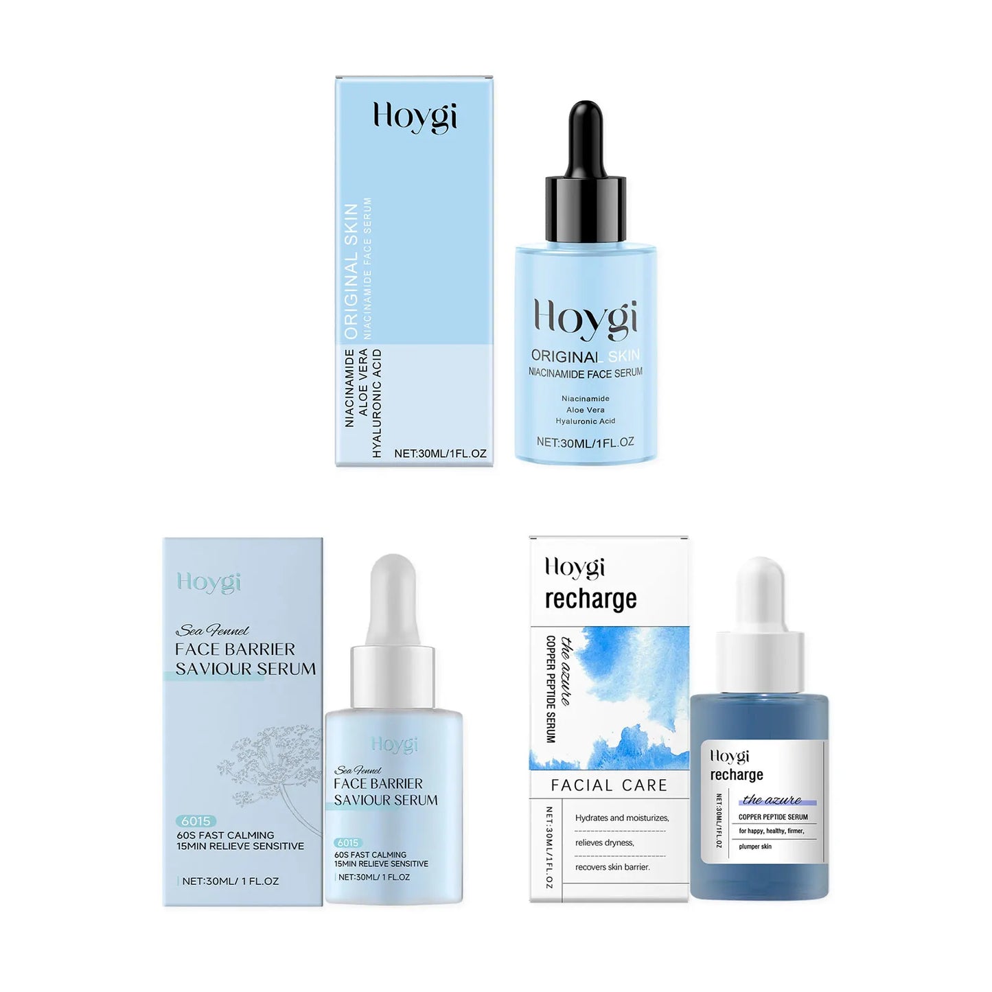 Hoygi Nicotinamide Face Serum for Reduce Melanin Fade Dark Spot Repair Nourishing Blue Copper Titanium Facial Skin Care Essence Peaceful Pleasures Health and Wellness All