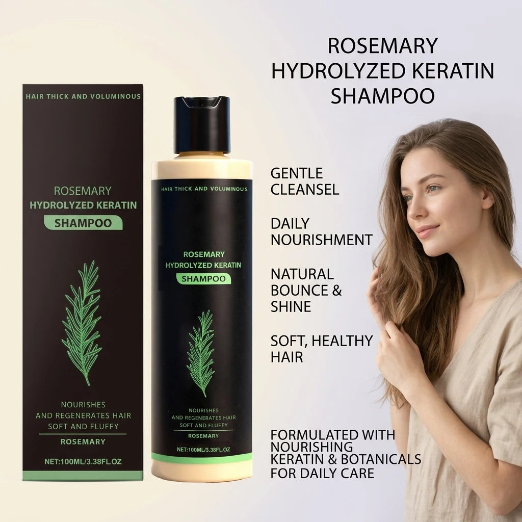Rosemary Volumizing Shampoo Repair Hair Roots Soothing Scalp Promote Hair Growth Control Oil Reduce Odor Moisturizing Shampoo Peaceful Pleasures Health and Wellness
