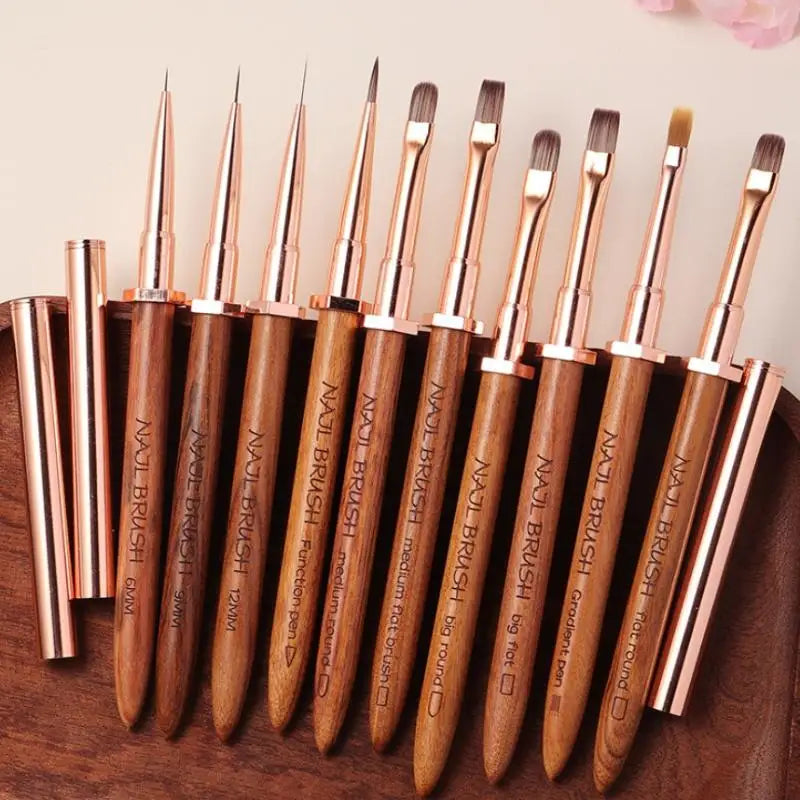Sandalwood Nail Art Detail Brush – Manicure Painting Pen