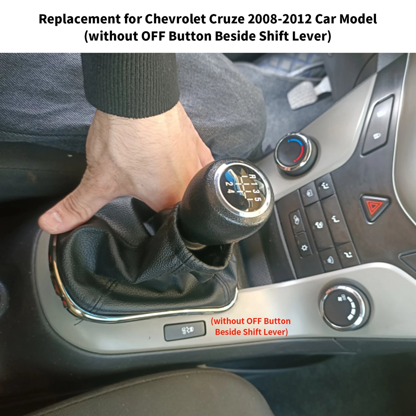 PU Leather Gear Shift Boot Cover – Chevrolet Cruze 2008–2012