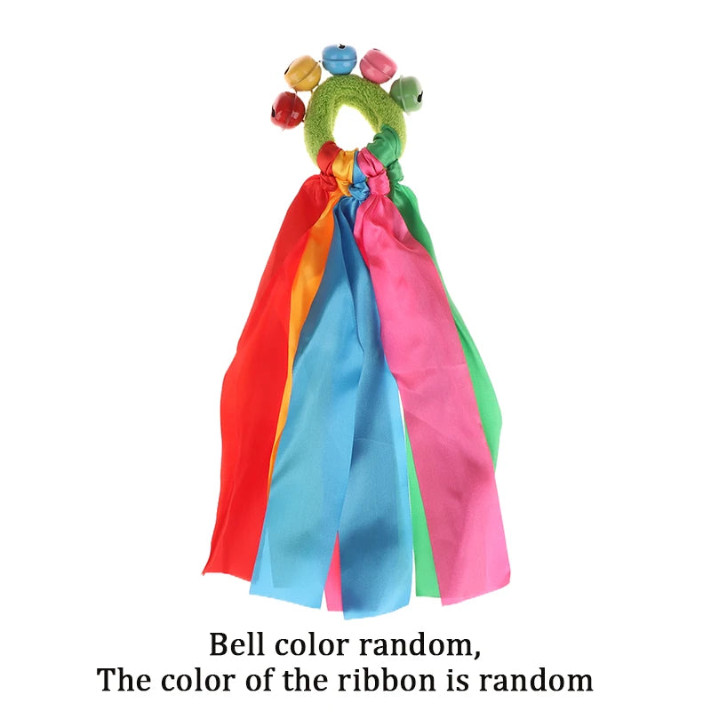 Kids Cheerleading Wrist Ribbon Pom Bracelet | Dance & Sports Prop