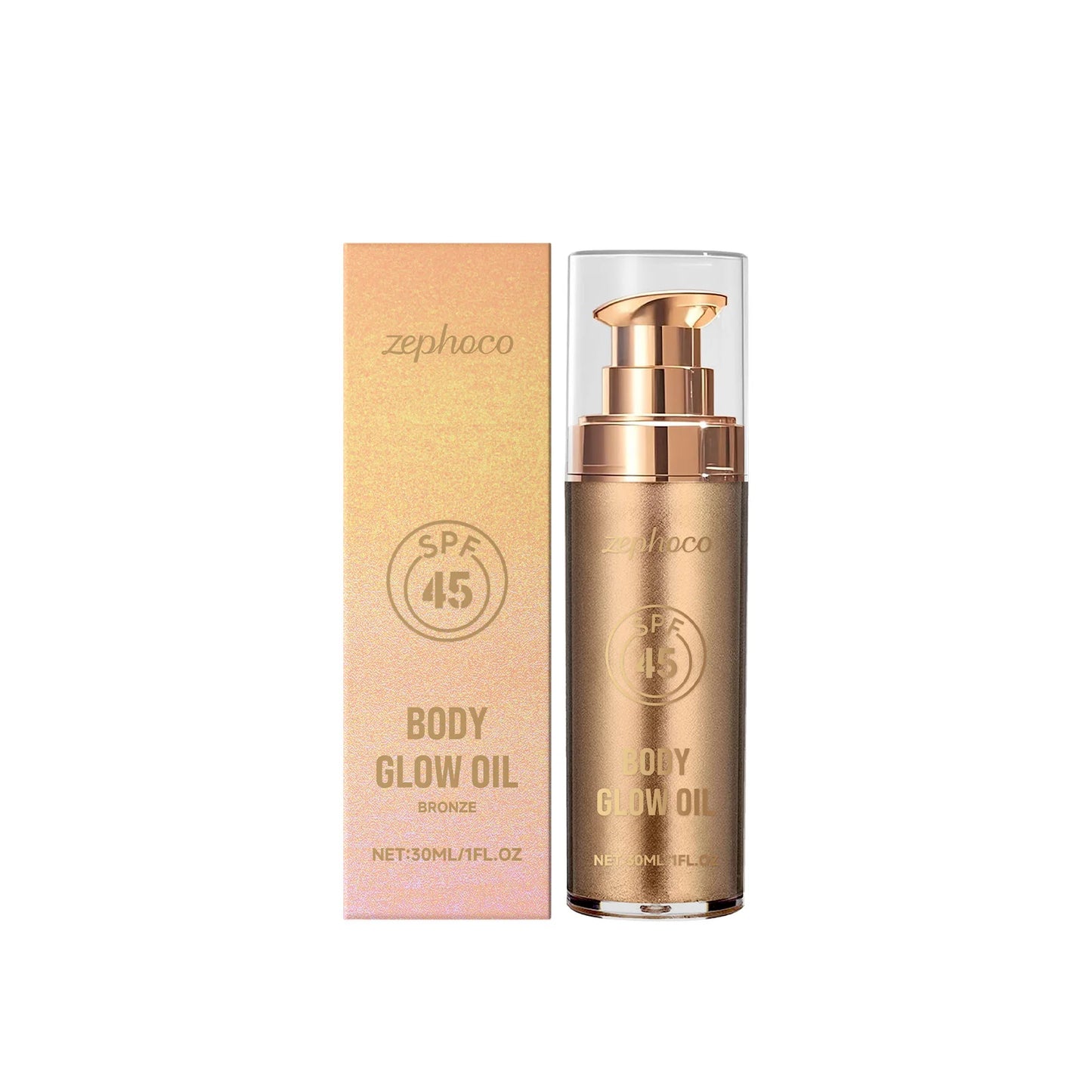 30ml Body Shimmer Oil | Coconut Glow, Moisturizing & UV Guard
