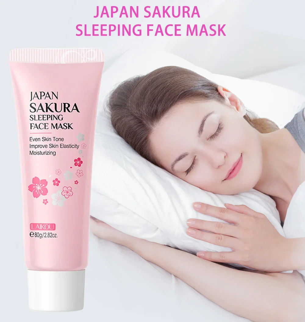 LAIKOU Sakura Sleeping Mask – Hydrating & Brightening 80g