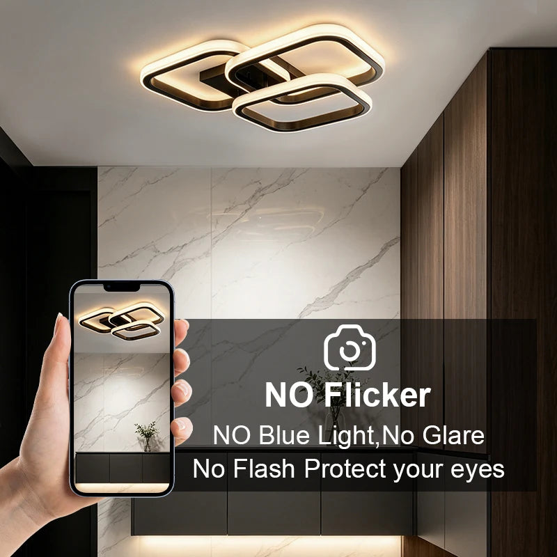 Modern LED Ceiling Light Flush Mount | Bedroom, Kitchen, Bath