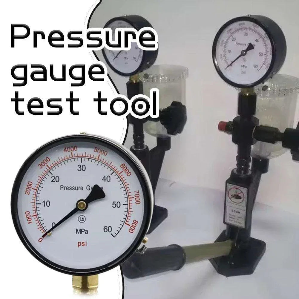 0-60Mpa Pressure Gauge for S60h Diesel Injector Nozzle Tester, 0-8000Psi Pressure Meter Testing Tool Peaceful Pleasures Health and Wellness