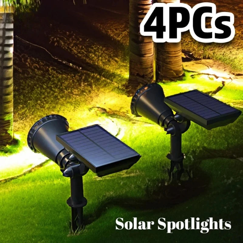 RTONTR Solar Spotlight Outdoor Waterproof Dimmable Garden Light