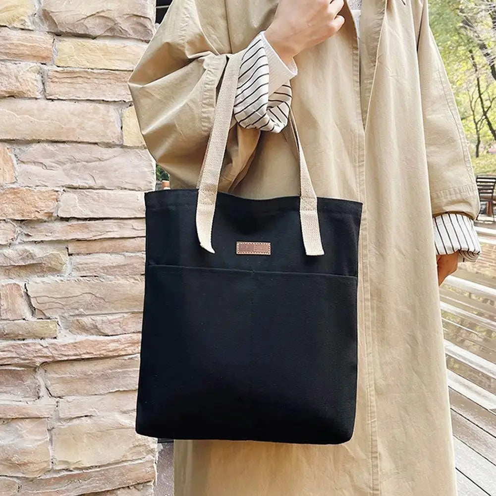 Women's Large Canvas Tote Bag – Shoulder, Beach & Shopping