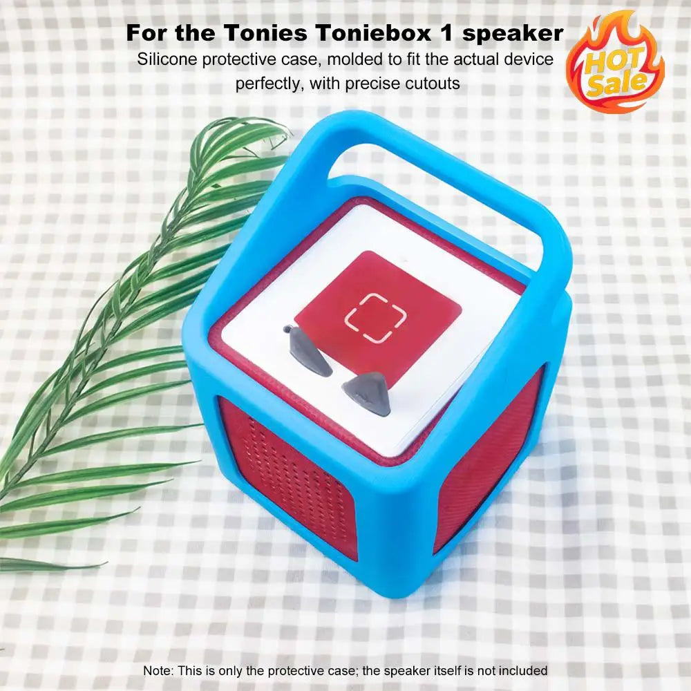Silicone Protective Case with Handle for Toniebox 1 Speaker