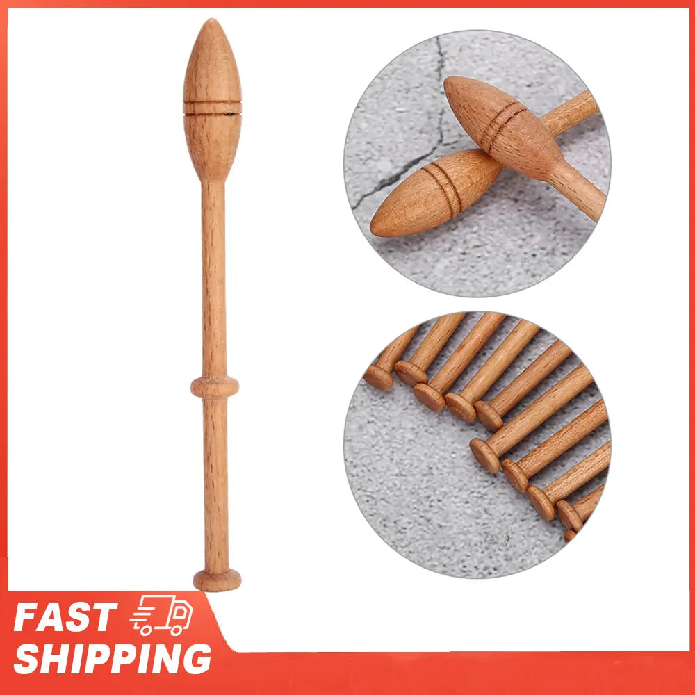 Lace Bobbin Wooden Antique Vintage French Artisan Craft Turned Wood