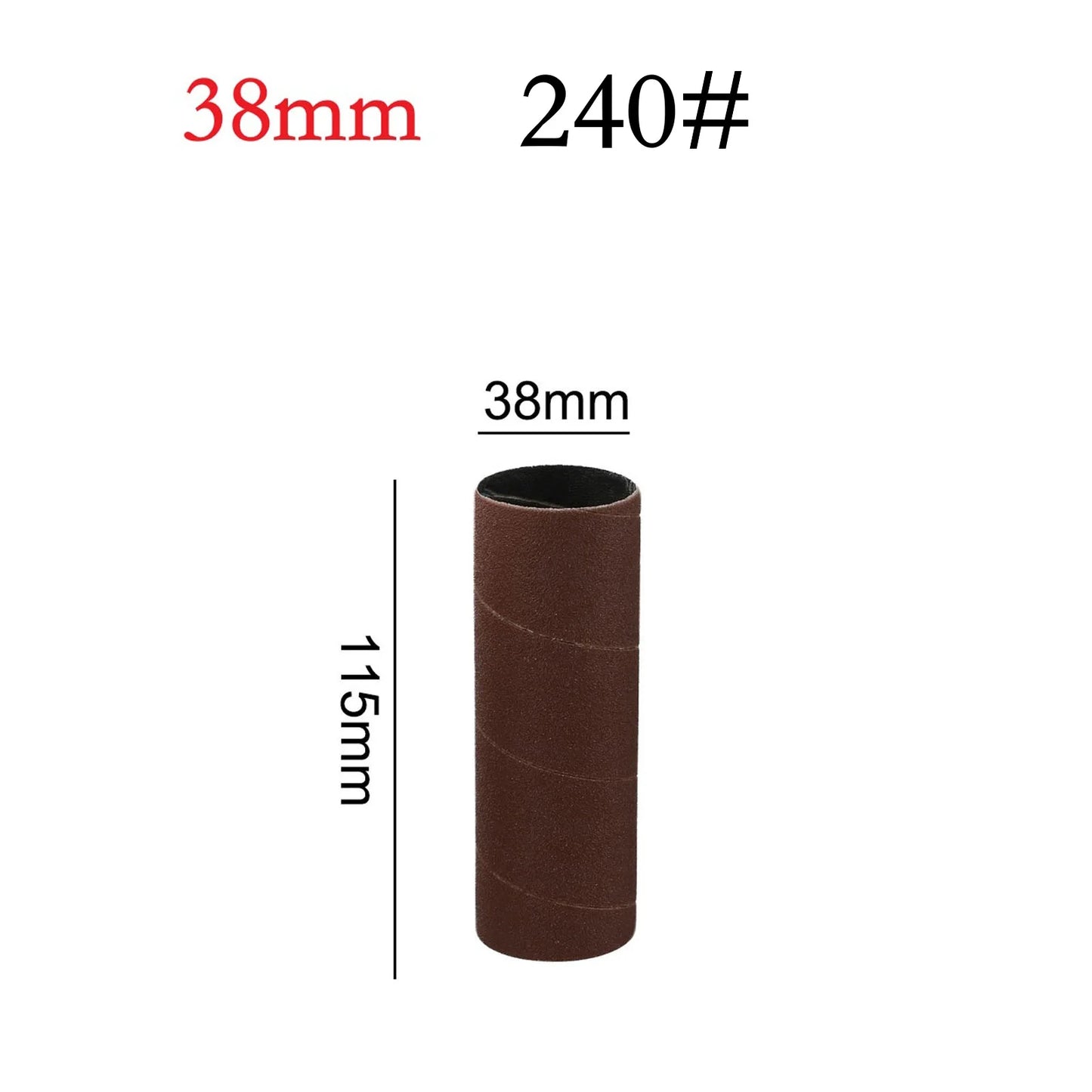 Sanding Drum Sleeves Paper Polishing Tool 80 150 240 Grit Spindle