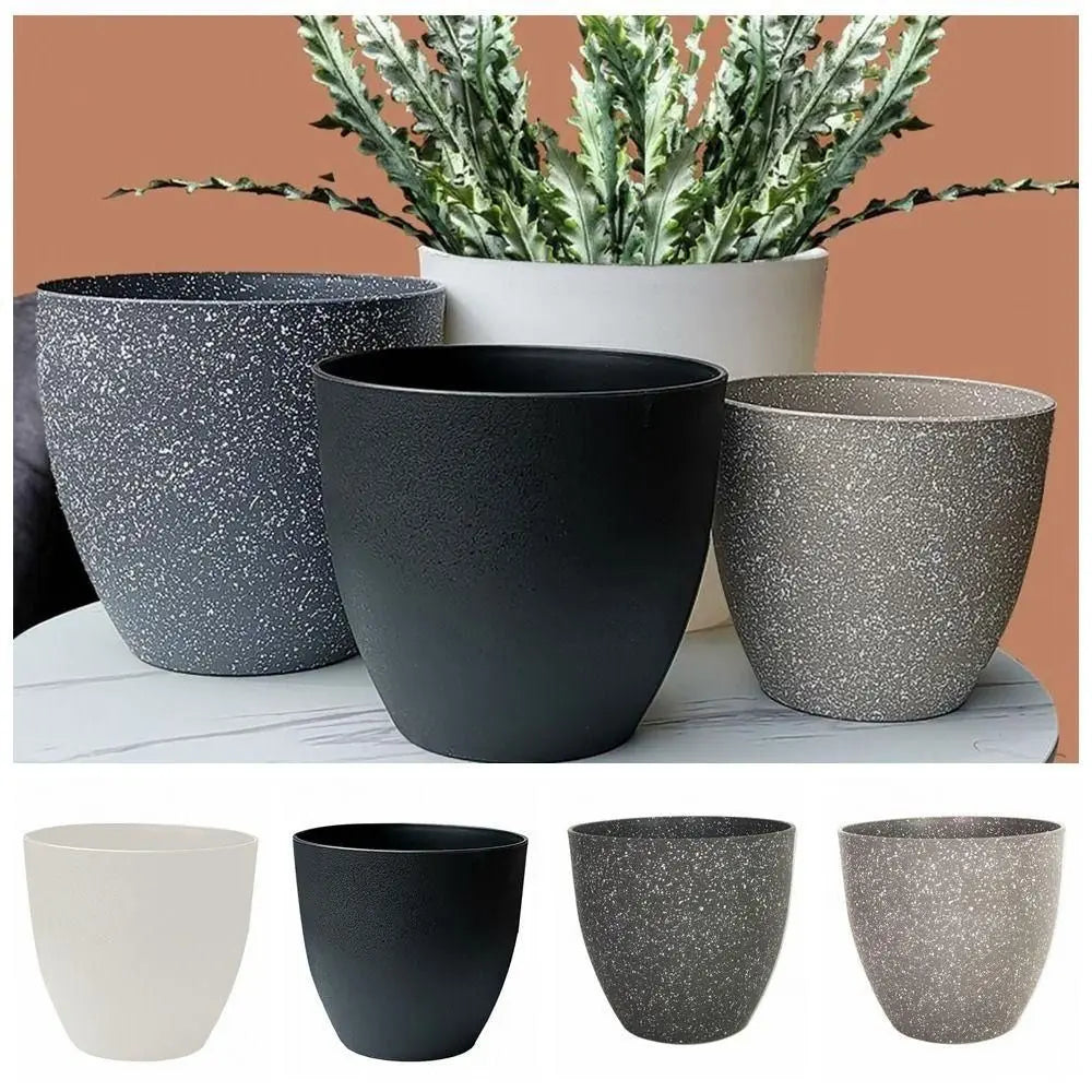 Large Bonsai Succulent Planter | Imitation Stone Balcony Flowerpot