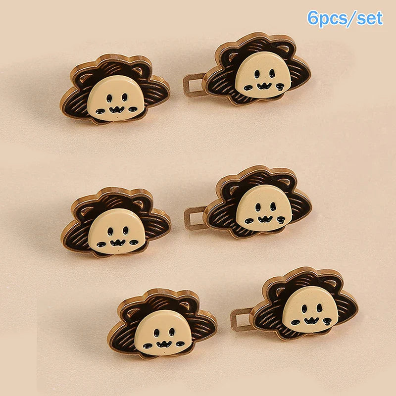 6-Pack Cartoon Lion Metal Waist Tightener Pants Clips