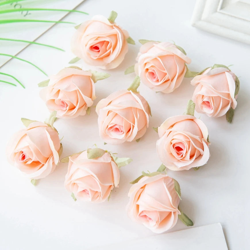Artificial Silk Rose Flower Heads – DIY Wedding & Home Decor Artificial Flower Heads Peaceful Pleasures Health and Wellness Color 1 15 pcs