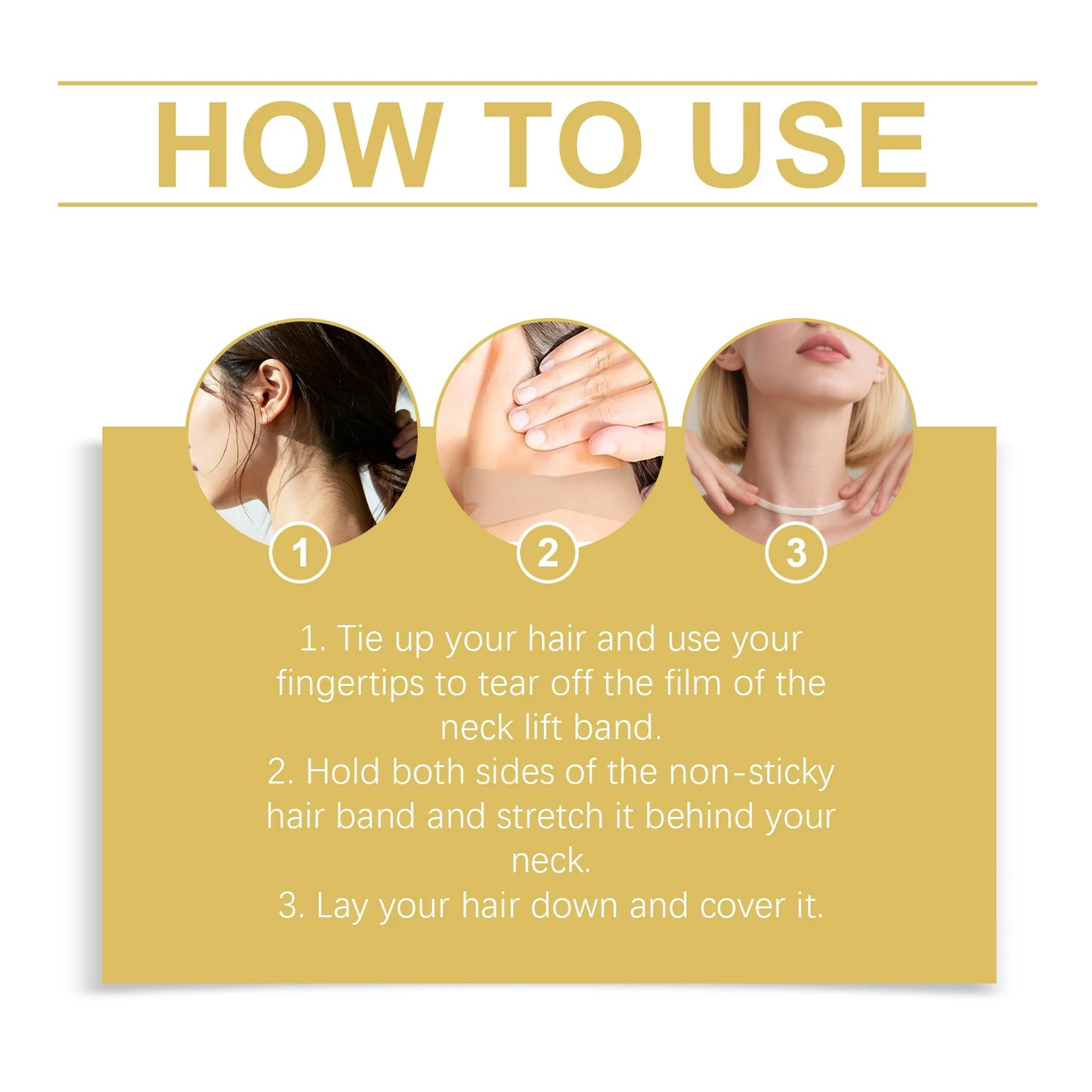 Neck Lifting Patch Improve Neck Contour Reduce Fine Lines Relieve Double Chin Increase Skin Elasticity Neck Invisible Care Mask Peaceful Pleasures Health and Wellness