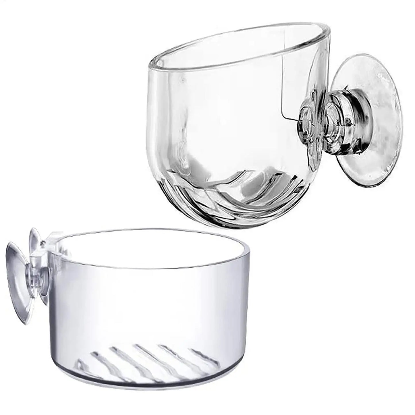 Acrylic Aquarium Plant Cup with Suction Holder | Fish Tank Pot
