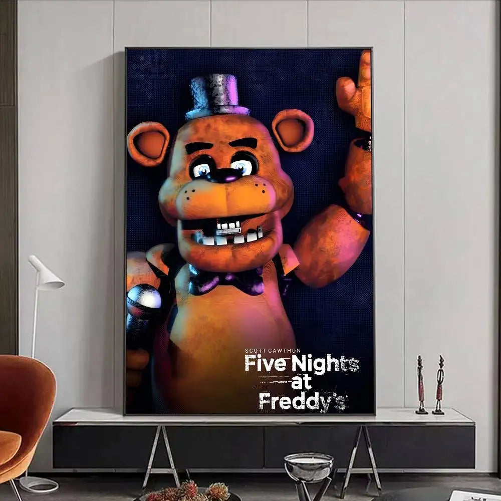 FNAF Five Nights at Freddy's Ultimate Group Poster | Waterproof Wall Art Poster Peaceful Pleasures Health and Wellness