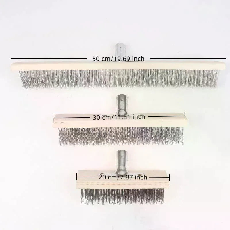 Heavy Duty Steel Wire Deck Brush Head 20cm 30cm 50cm