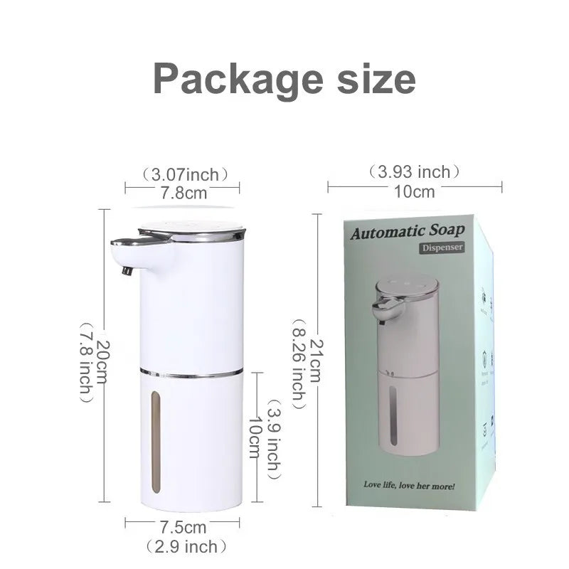 Touchless Foam Soap Dispenser Wall-Mounted Auto Sensor 300ml Foam Soap Dispenser Peaceful Pleasures Health and Wellness