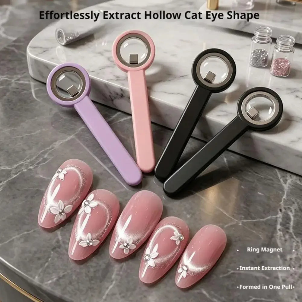 Cat Eye Nail Magnet Ring – Circle Effect Gel Polish Tool Peaceful Pleasures Health and Wellness