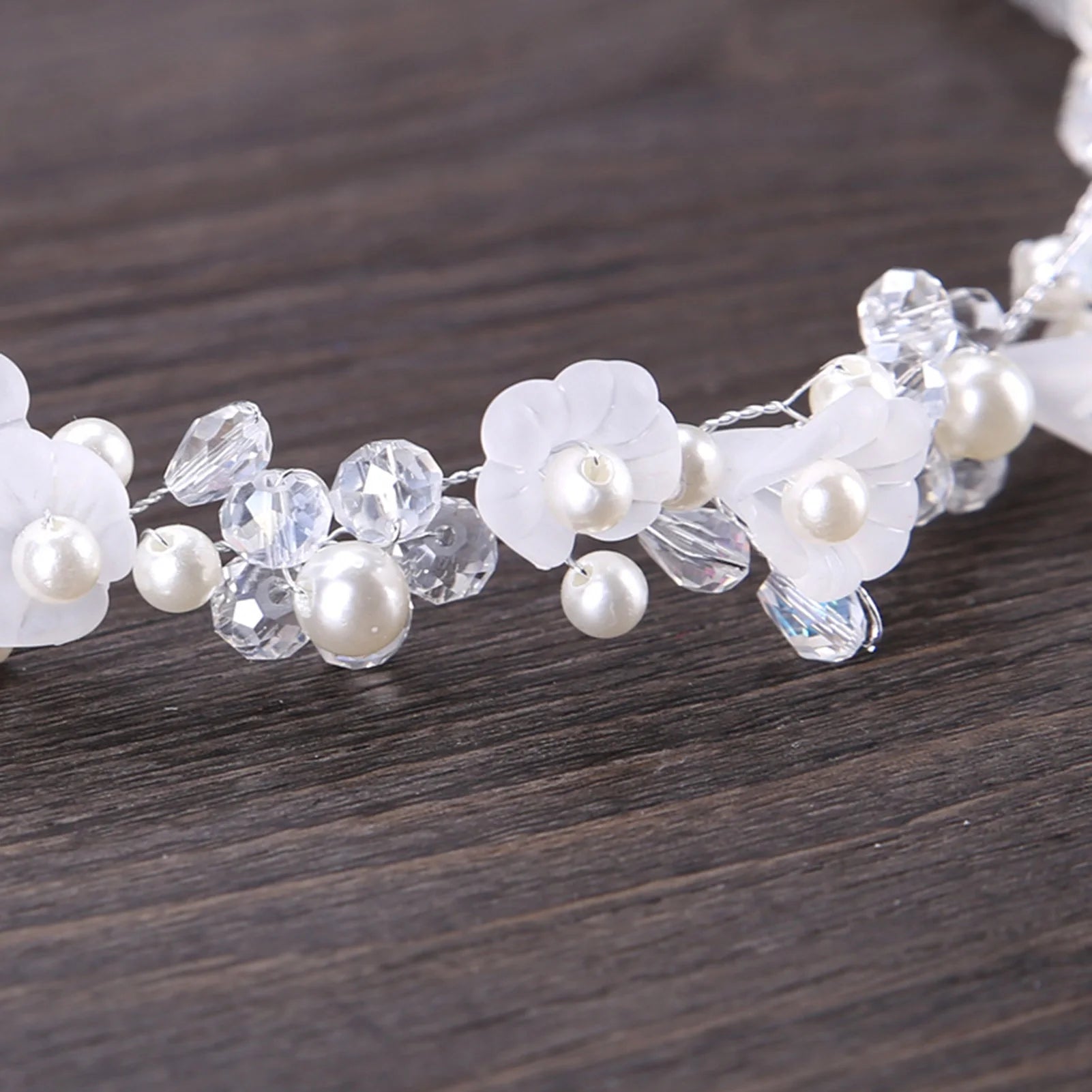 Bridal Hairband Hair Jewelry Birthday Party Crystal Headpiece with Ribbon for Birthday Party And Pageant Peaceful Pleasures Health and Wellness