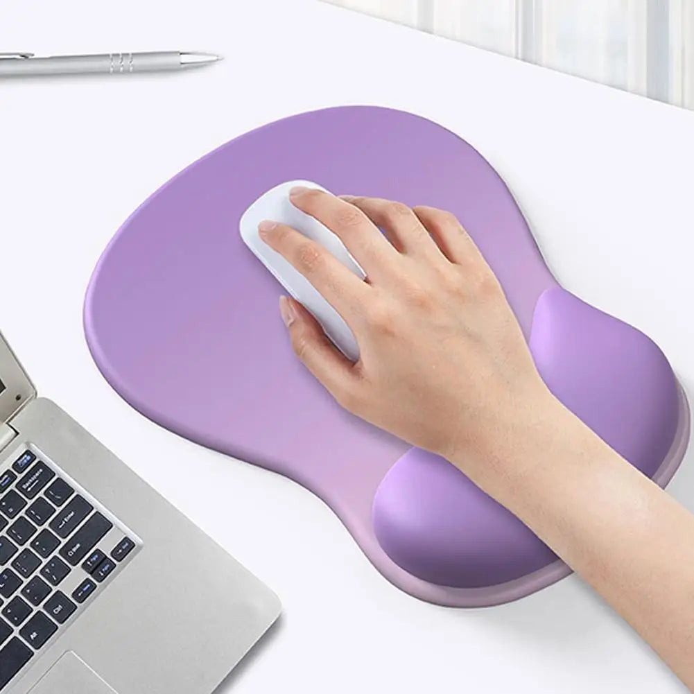 Ergonomic Wrist Rest Mouse Pad Comfortable Wrist Rest Support Mouse Pad Pain Relief Non Slip Gaming Mouse Pad for Computer Peaceful Pleasures Health and Wellness