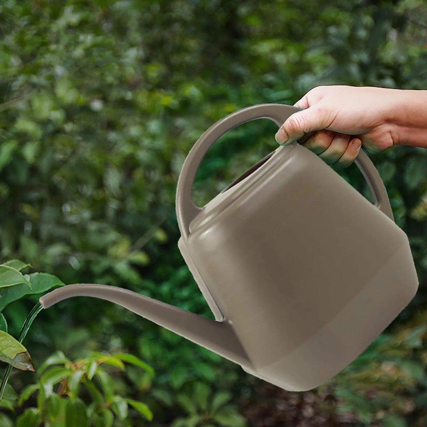 Home Garden 4L Watering Can Long Mouth Large Capacity Plant Sprinkler Garden Tool Lightweight Watering Pot Peaceful Pleasures Health and Wellness Coffee