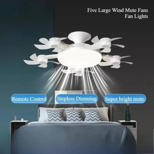 Remote Control LED Ceiling Fan Light – Dimmable Multi-Color Ceiling Fan Light Peaceful Pleasures Health and Wellness