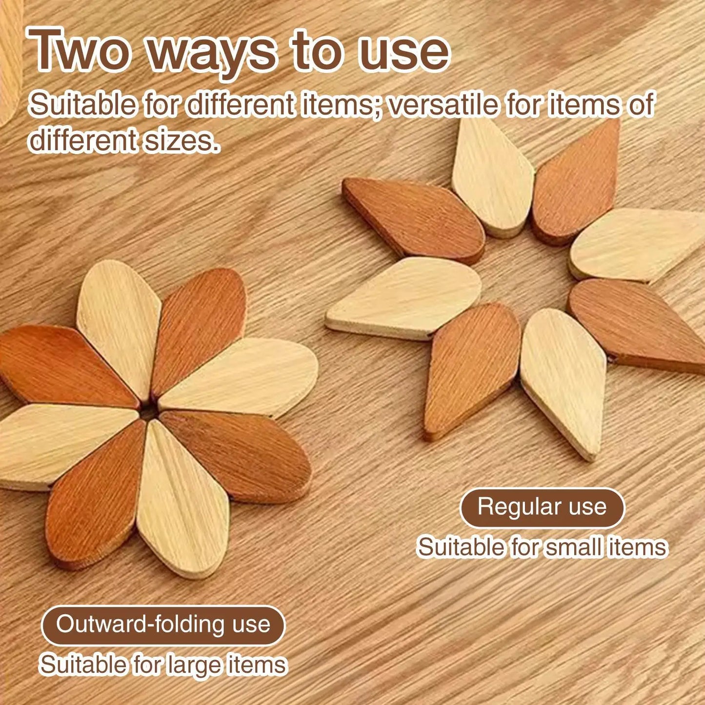 Windmill Wooden Trivet Set | Non-Slip Hot Pads for Kitchen Wooden Trivet Set Peaceful Pleasures Health and Wellness