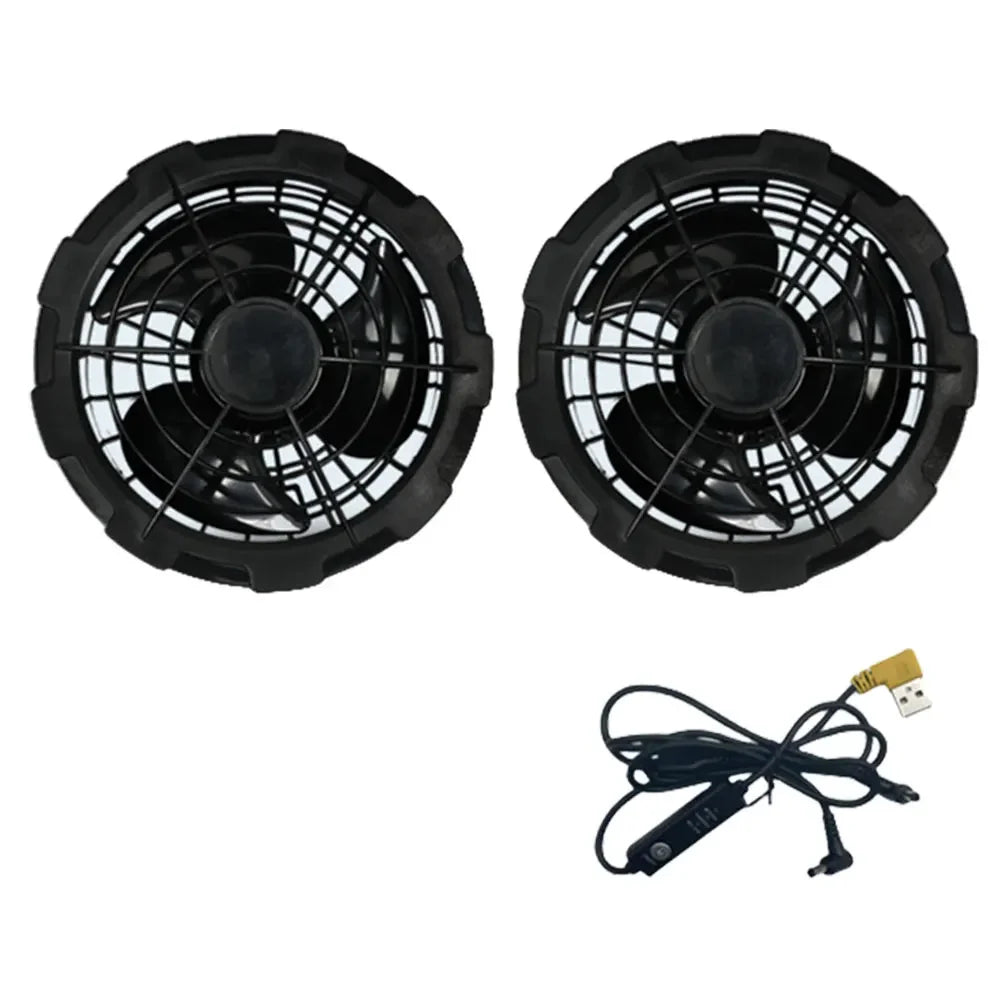 Electric Cooling Vest | 3-Speed Fan Vest for Summer Outdoor Peaceful Pleasures Health and Wellness Black 2 Fans spain