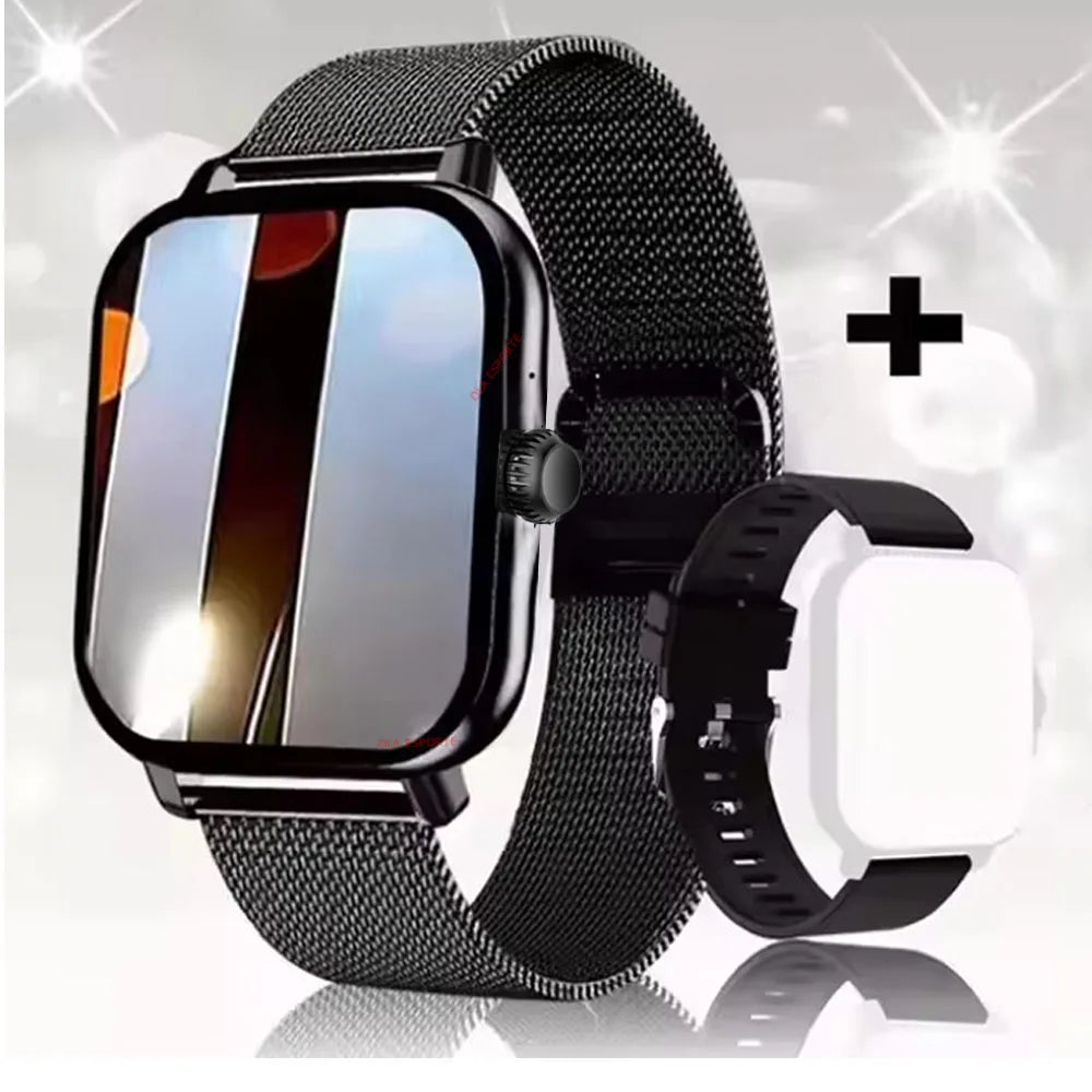 New Outdoor Military GPS Smart Watch Men Waterproof Multiple Sport Mode Fitness HD Bluetooth Calls Smartwatch Men Women Bracelet Peaceful Pleasures Health and Wellness Black Milan