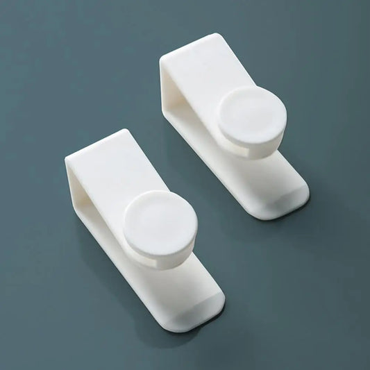 2/4Pcs Simple No Drilling Multifunctional Clothes Hanger Over The Door Cabinet Door Hook for Indoor Cabinet Door Hook door hook Peaceful Pleasures Health and Wellness 2pcs