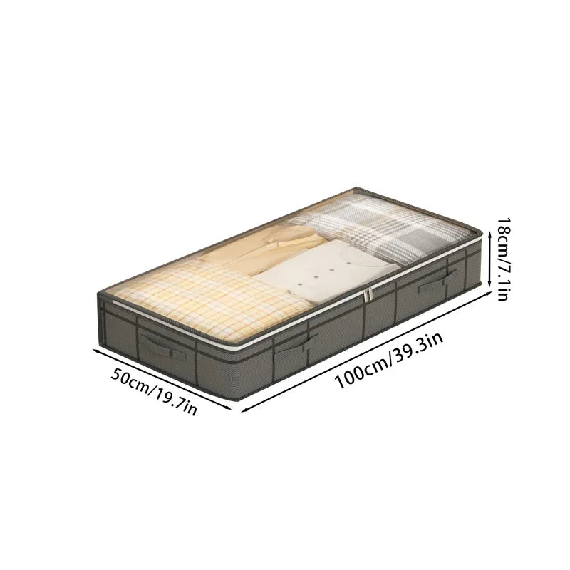 Foldable Non-Woven Under-Bed Storage Bag | Large Capacity