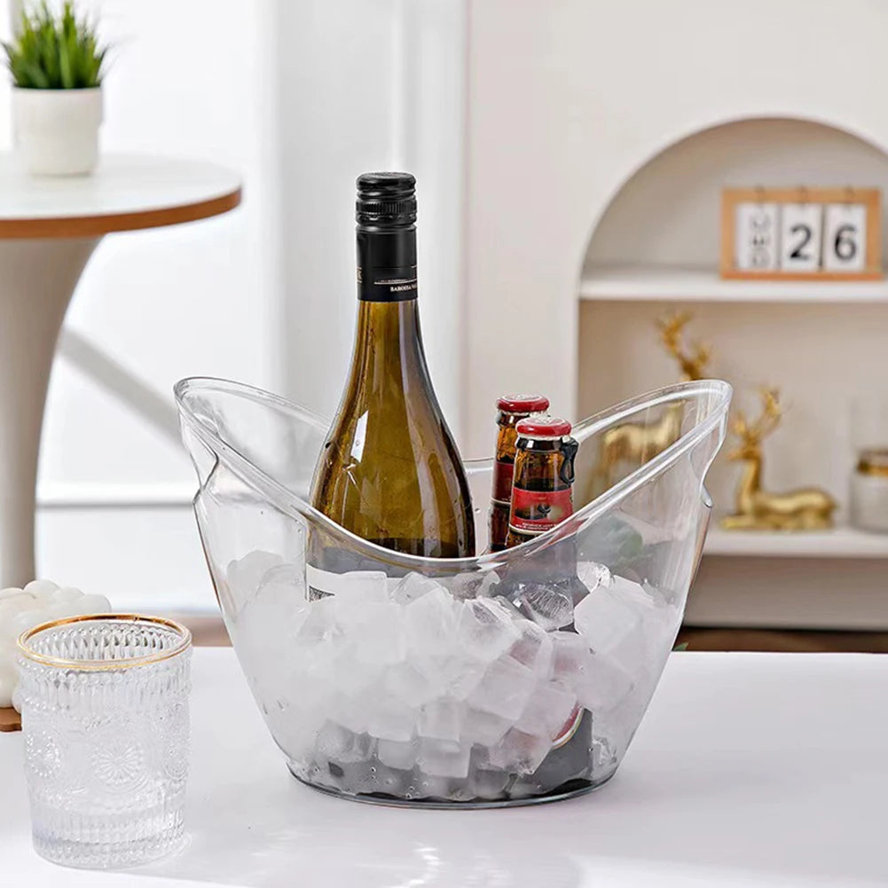 3.5L Acrylic Ice Bucket with Handle for Wine & Champagne Peaceful Pleasures Health and Wellness